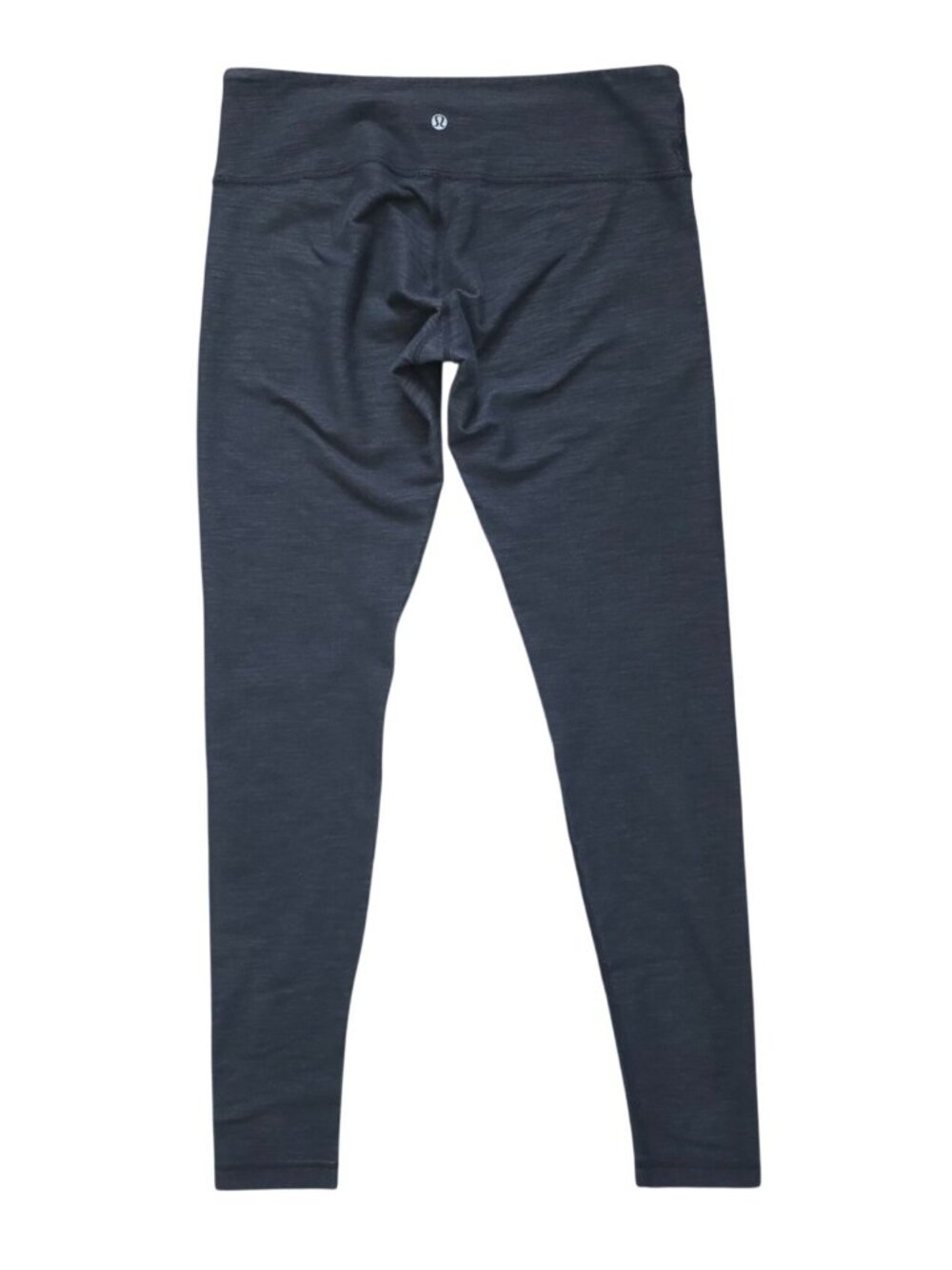 Lululemon Wunder Under Activewear Pant Denim Black Slub Women's Sz 10